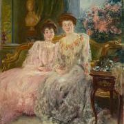 Portrait of the Kharitonenko sisters (Princess Elena Urusova and Countess Natalia Stenbock-Fermor)