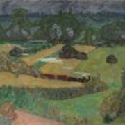 Train and Bardes (Landscape with a Goods Train)