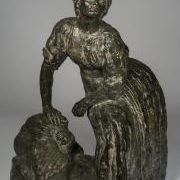 'Femme sculpture au repos' (Sculptress at rest). (Portrait of Cleopatra Sevastos (1882-1972), second wife of Bourdelle) 