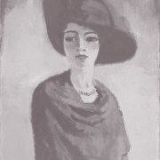 Femme au chapeau noir