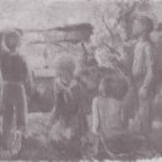 Enfants (Esquisse pour peinture murale)
