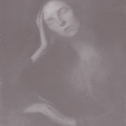 Woman Leaning on a Table 