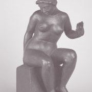 Leda (Seated Woman with a raised left hand)