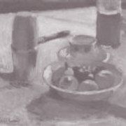 Fruit and coffeepot