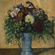 Flowers in a Blue Vase
